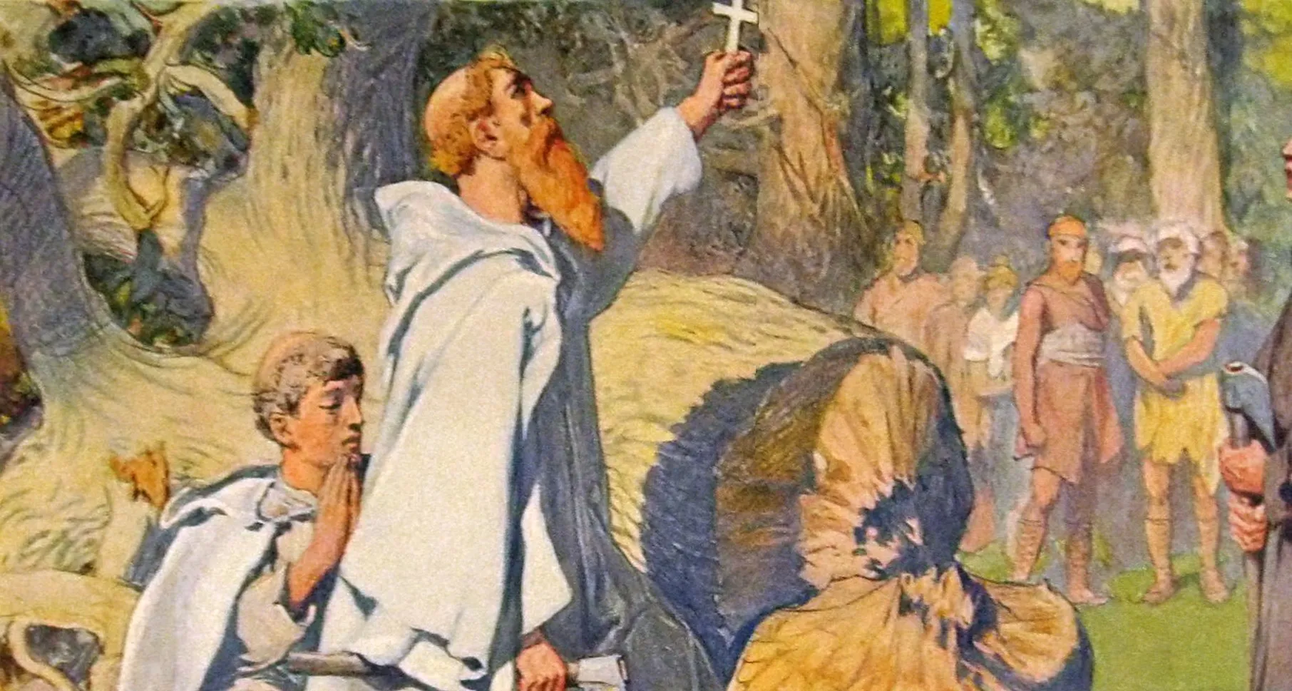 Boniface fells Donar's Oak historical image 1
