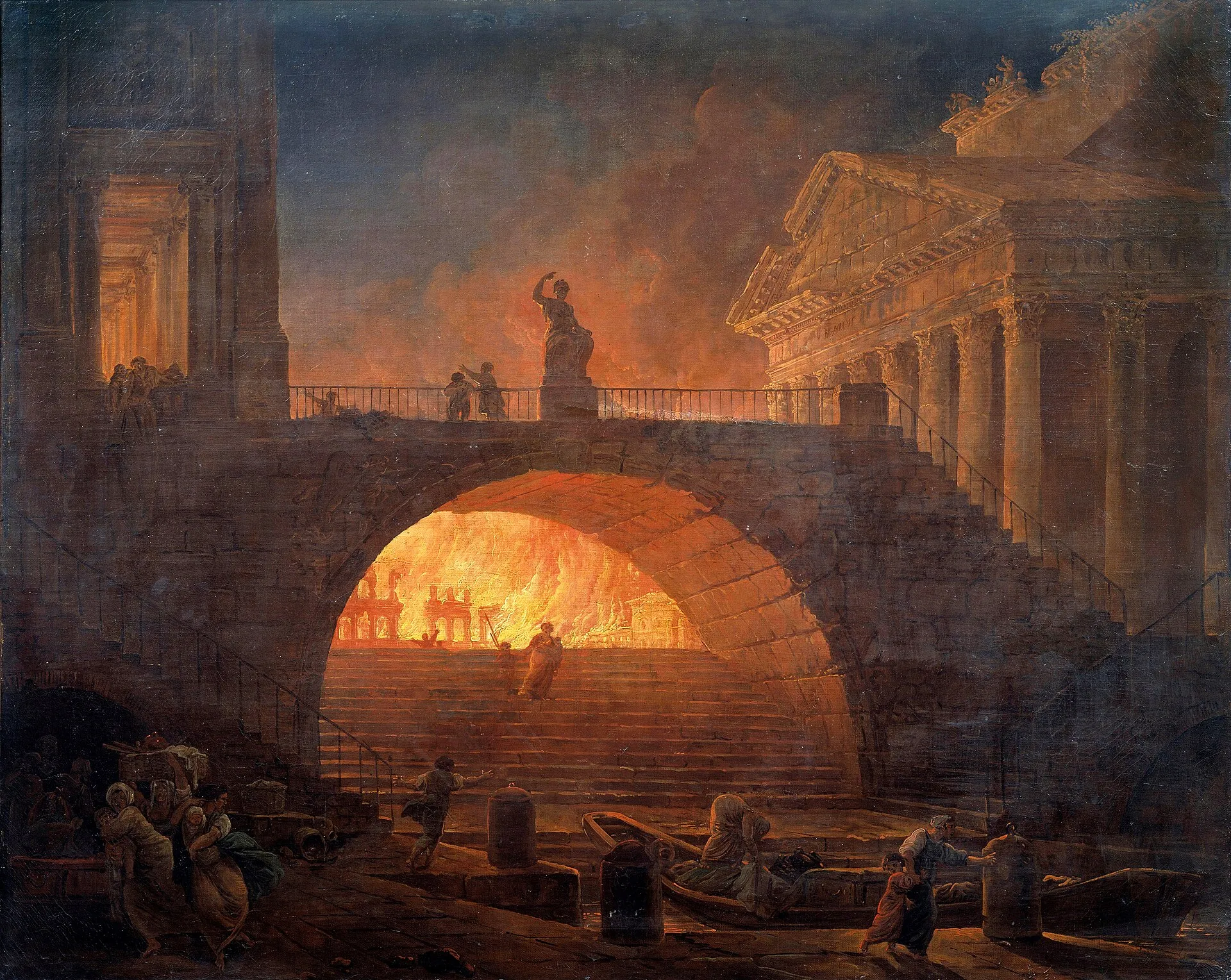 Great Fire of Rome and Nero's persecution historical image 1