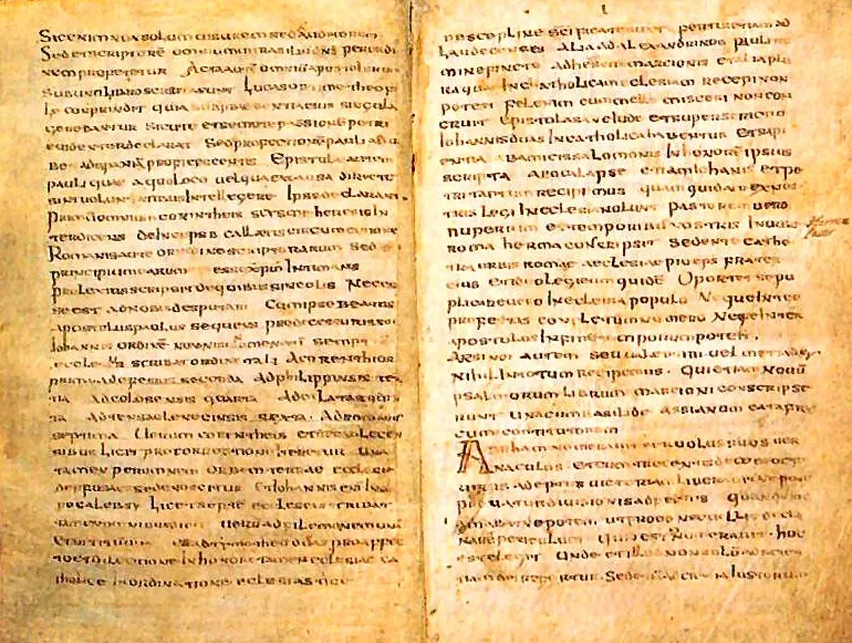 Muratorian fragment historical image 1