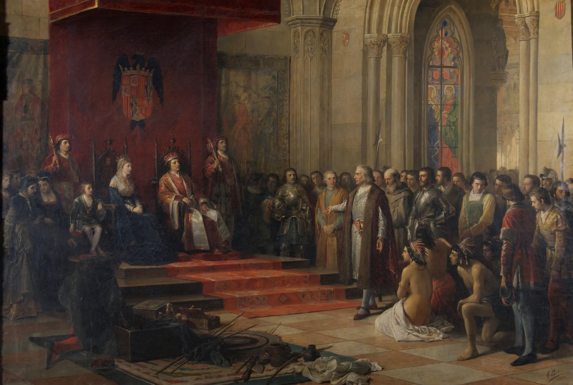 Columbus reaches the Americas historical image 1