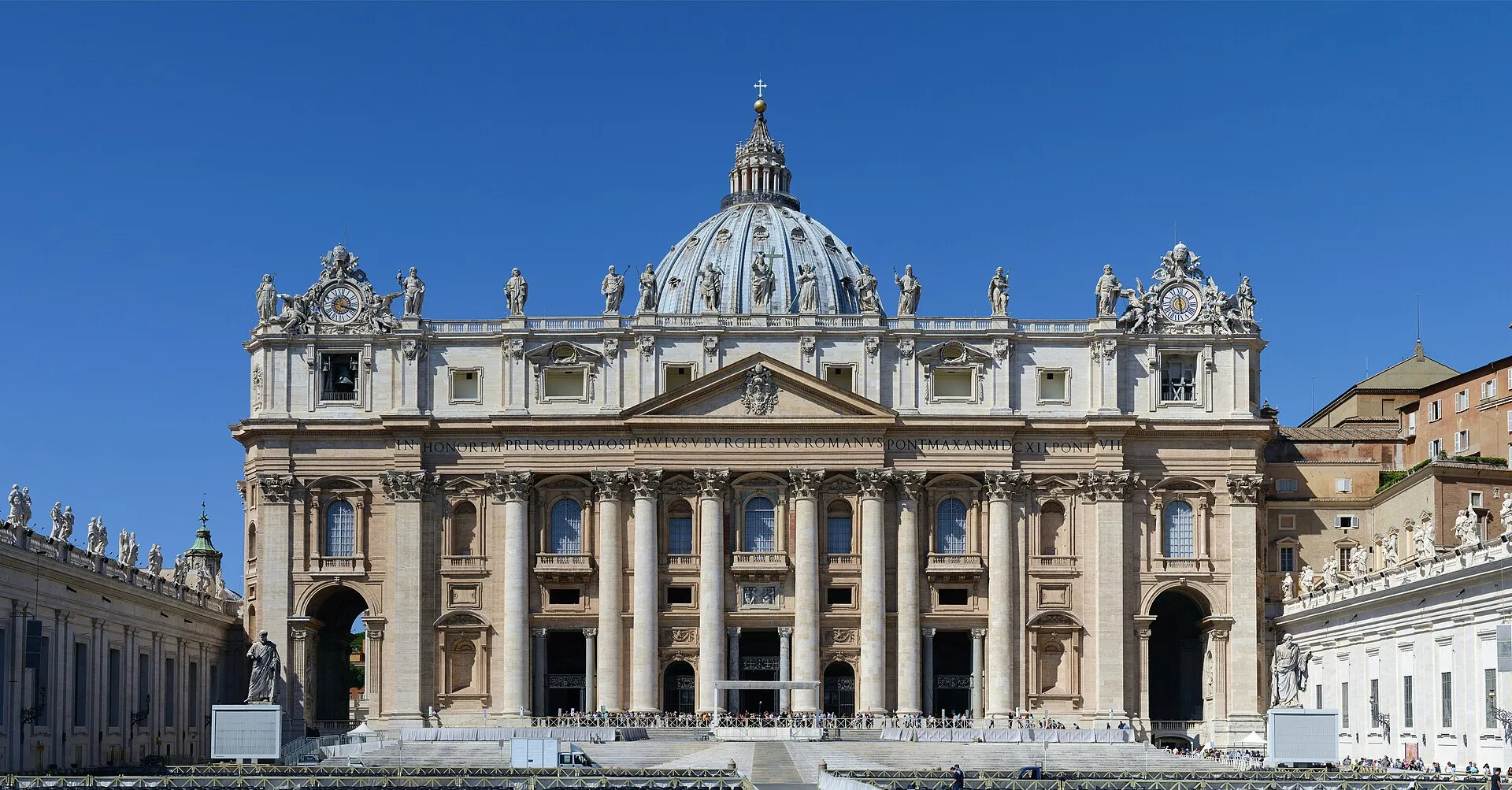 New St Peter's Basilica begun historical image 1