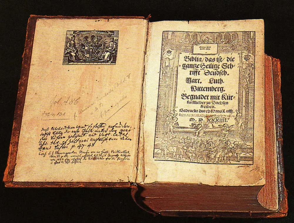 Luther's German New Testament historical image 1
