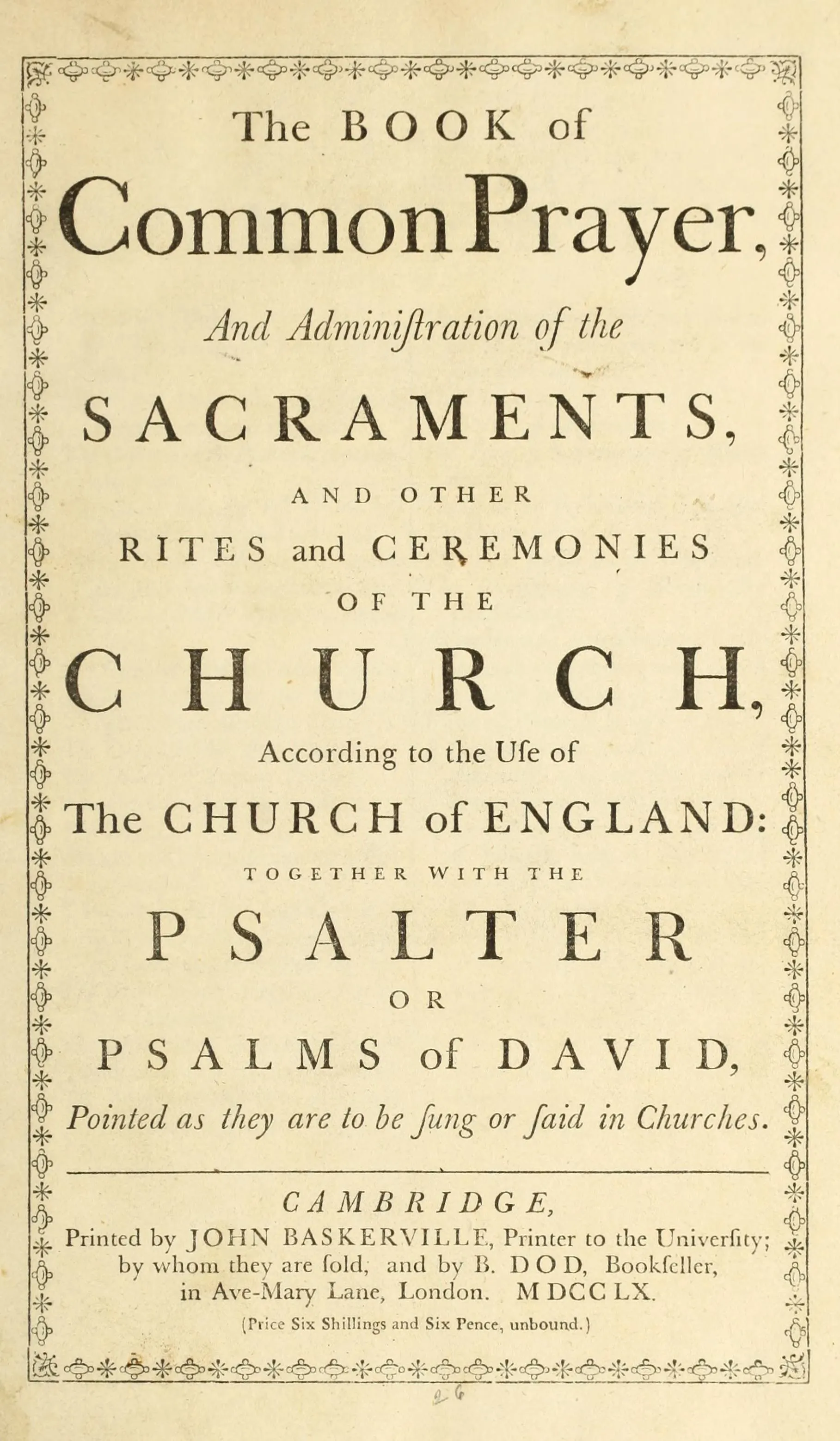 Book of Common Prayer historical image 1