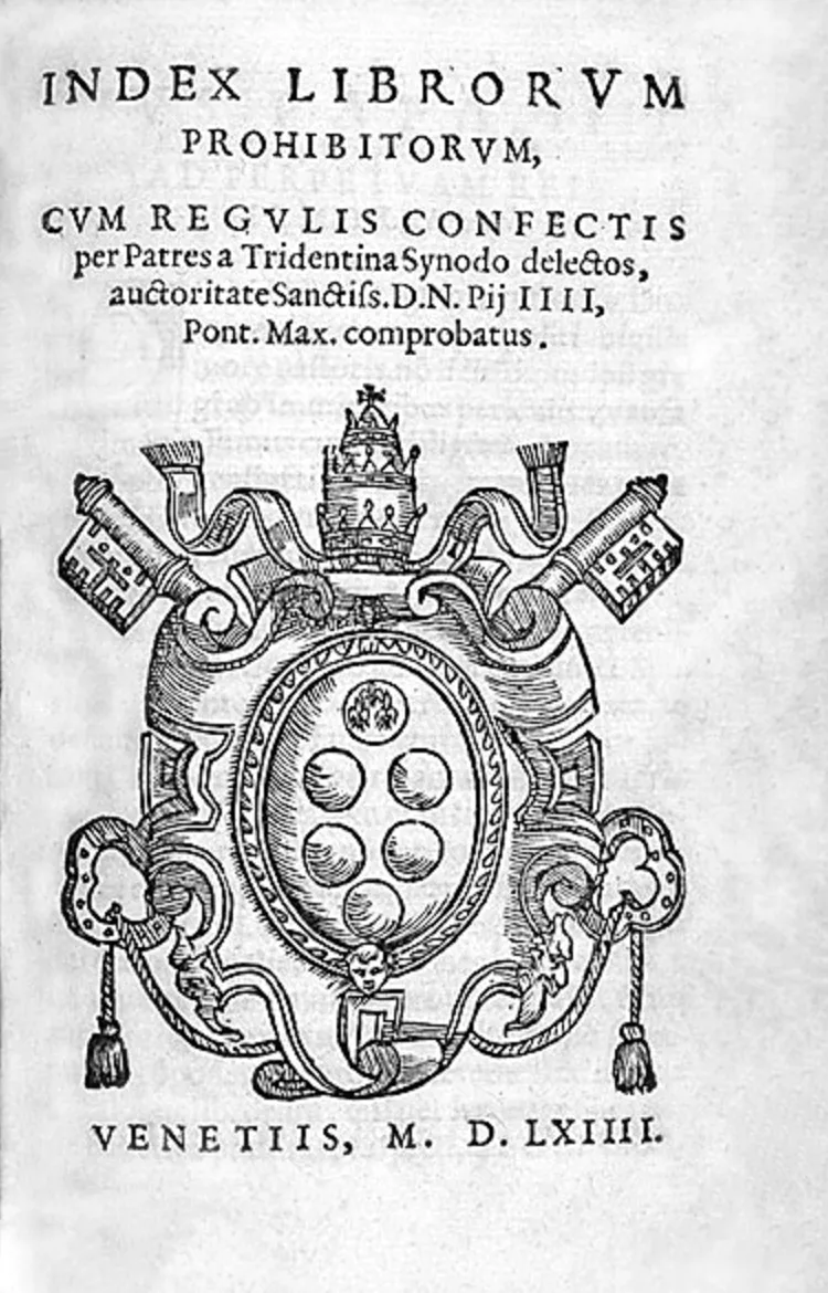 Index of Forbidden Books historical image 1