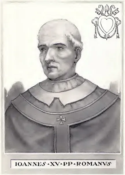 Portrait of Pope John XV