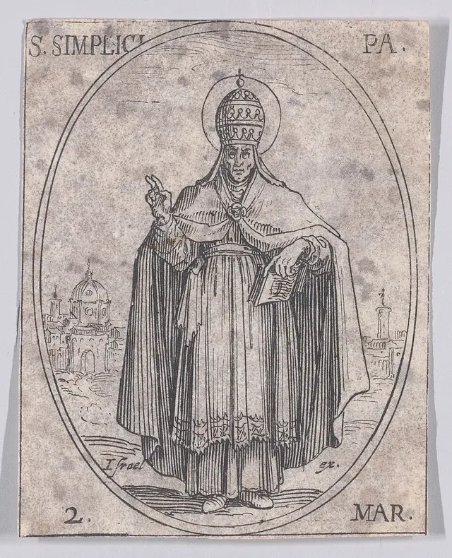 Portrait of Pope Simplicius